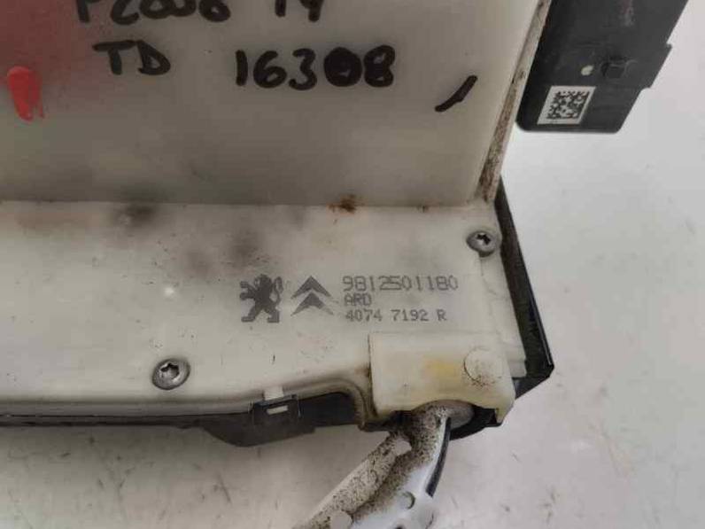 CERRADURA PUERTA TRASERA DERECHA PEUGEOT 2008 2017 1.6 E-HDI