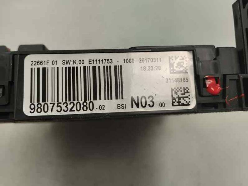 CAJA RELES FUSIBLES PEUGEOT 2008 2017 1.6 E-HDI