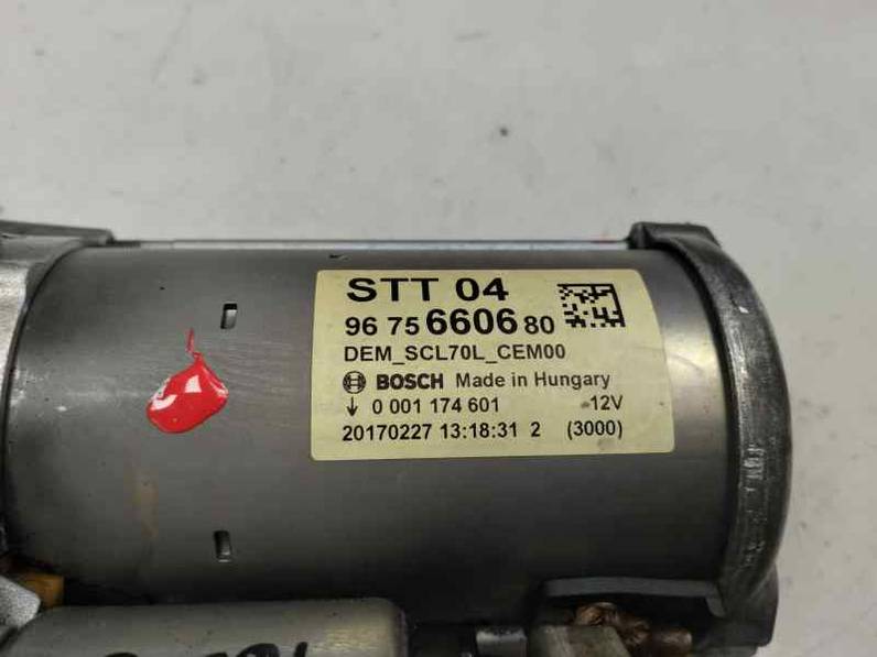 MOTOR ARRANQUE PEUGEOT 2008 2017 1.6 E-HDI