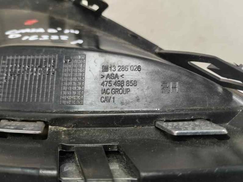 REJILLA PARAGOLPES DERECHA OPEL CORSA D 2014 1.3 CDTI (75 CV)