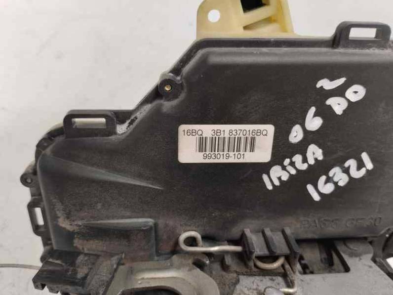 CERRADURA PUERTA DELANTERA DERECHA SEAT IBIZA 2006 1.9 TDI (101 CV)