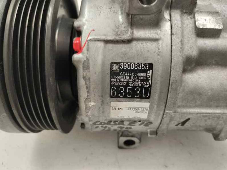 COMPRESOR AIRE ACONDICIONADO OPEL CORSA E 2018 1.4 MULTIPUNTO (90 CV)
