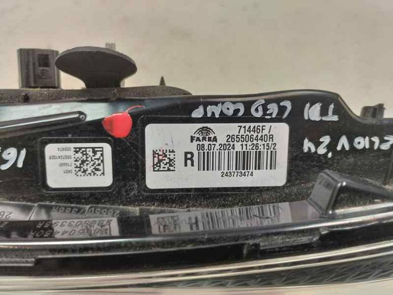 PILOTO TRASERO DERECHO INTERIOR RENAULT CLIO V 2024 1.5 DCI