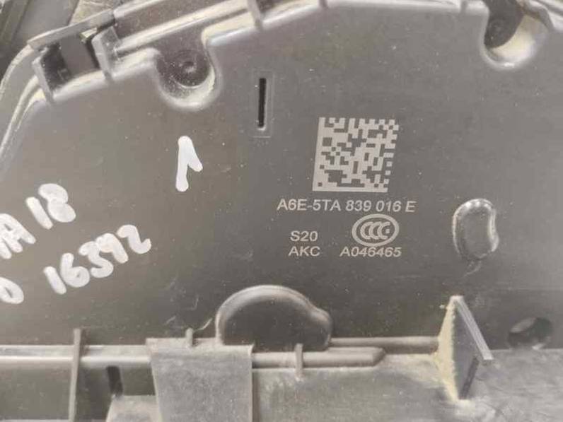 CERRADURA PUERTA TRASERA DERECHA SKODA FABIA 2018 1.0 MPI 75 CV (75 CV)