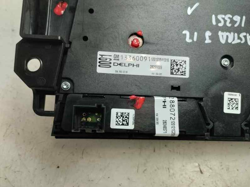 SISTEMA AUDIO RADIO CD OPEL ASTRA J BERLINA 2012 1.7 CDTI (125 CV)