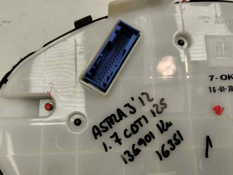 CUADRO INSTRUMENTOS OPEL ASTRA J BERLINA 2012 1.7 CDTI (125 CV)