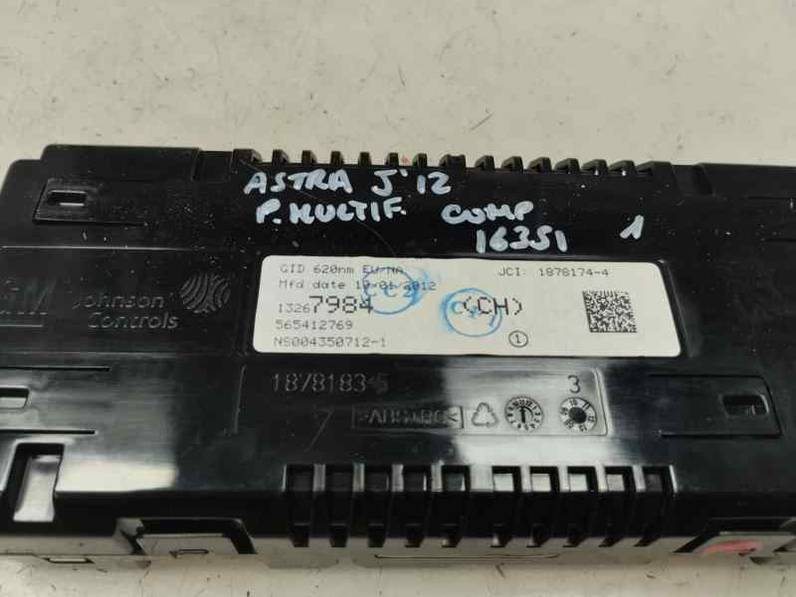 PANTALLA MULTIFUNCION OPEL ASTRA J BERLINA 2012 1.7 CDTI (125 CV)