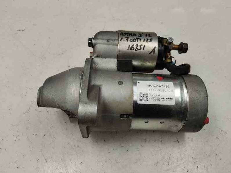 MOTOR ARRANQUE OPEL ASTRA J BERLINA 2012 1.7 CDTI (125 CV)