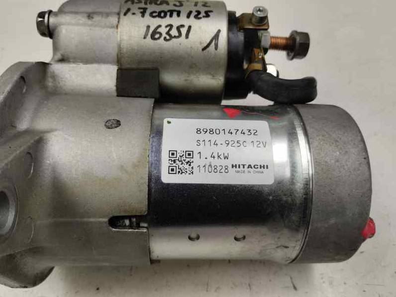 MOTOR ARRANQUE OPEL ASTRA J BERLINA 2012 1.7 CDTI (125 CV)