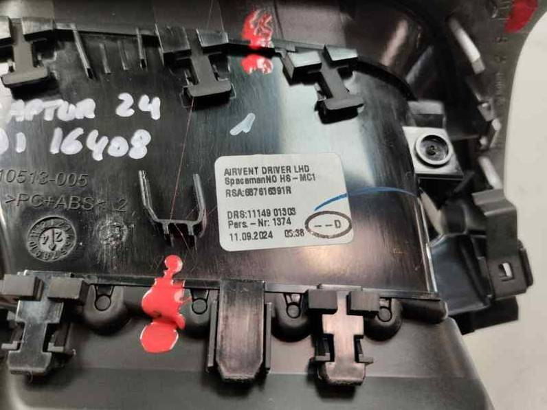 REJILLA AIREADORA RENAULT CAPTUR II 2024 1.0 LPG (137 CV)