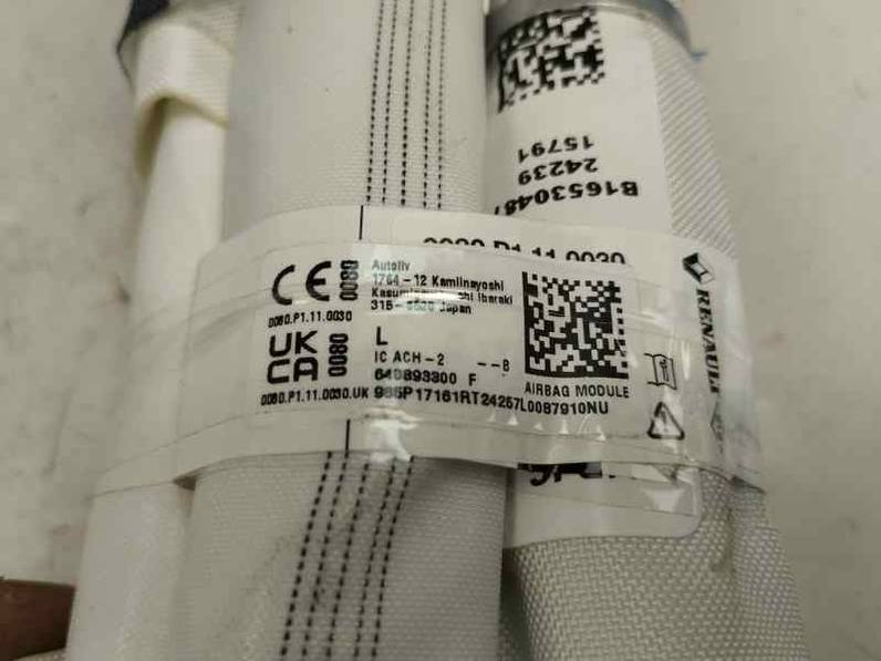AIRBAG CORTINA DELANTERO IZQUIERDO RENAULT CAPTUR II 2024 1.0 LPG (137 CV)