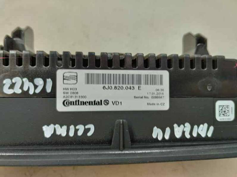 MANDO CLIMATIZADOR SEAT IBIZA 2014 1.2 TSI