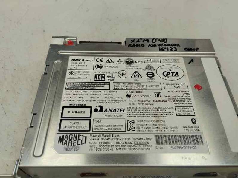 SISTEMA AUDIO RADIO CD BMW SERIE X1 2019 1.5 DIESEL