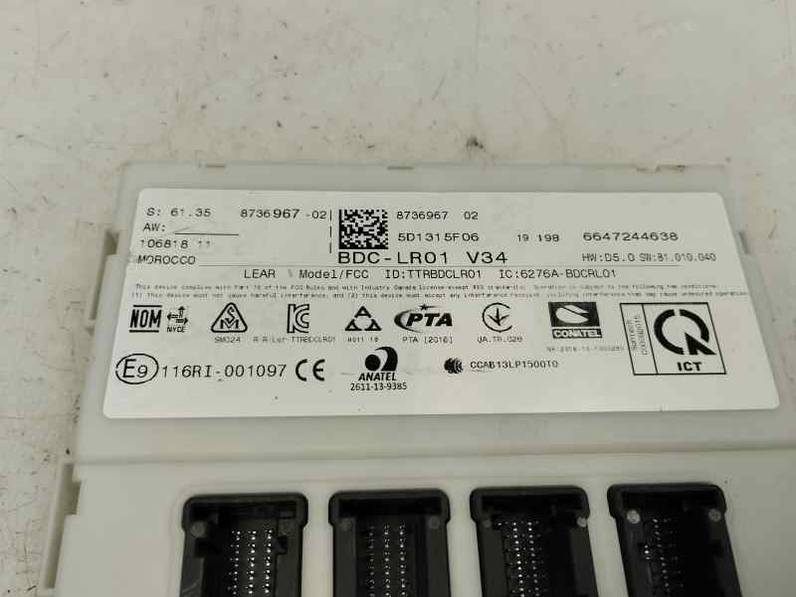 CAJA RELES FUSIBLES BMW SERIE X1 2019 1.5 DIESEL