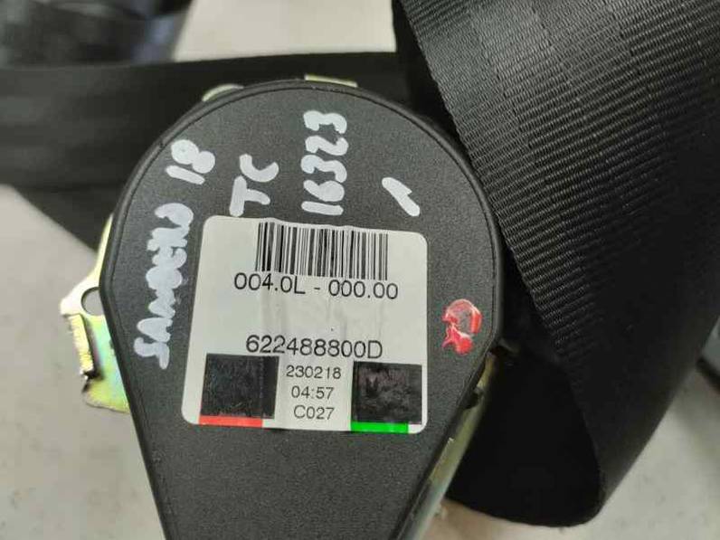 CINTURON SEGURIDAD TRASERO CENTRAL DACIA SANDERO 2018 0.9 TCE (90 CV)