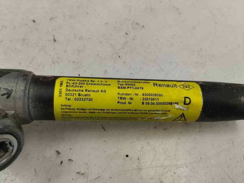 CINTURON SEGURIDAD DELANTERO DERECHO RENAULT KANGOO 2002 1.9 D (55 CV)