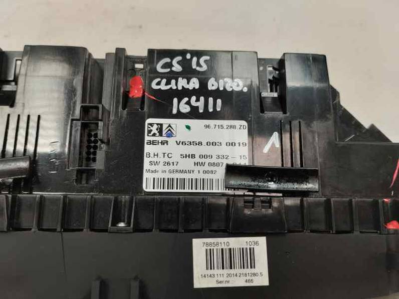 MANDO CLIMATIZADOR CITROEN C5 BERLINA 2015 2.0 HDI