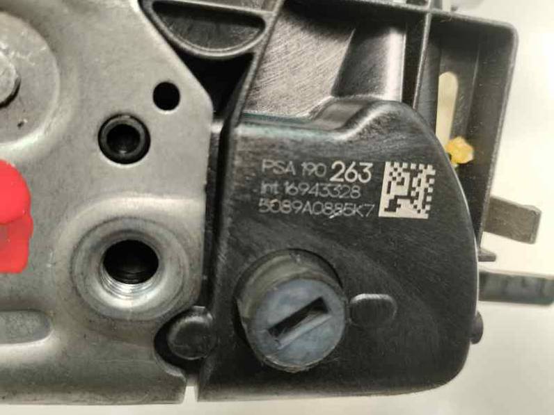 CERRADURA PUERTA TRASERA DERECHA CITROEN C ELYSEE 2019 1.5 BLUE HDI (101 CV)