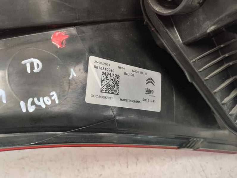 PILOTO TRASERO DERECHO CITROEN C ELYSEE 2019 1.5 BLUE HDI (101 CV)