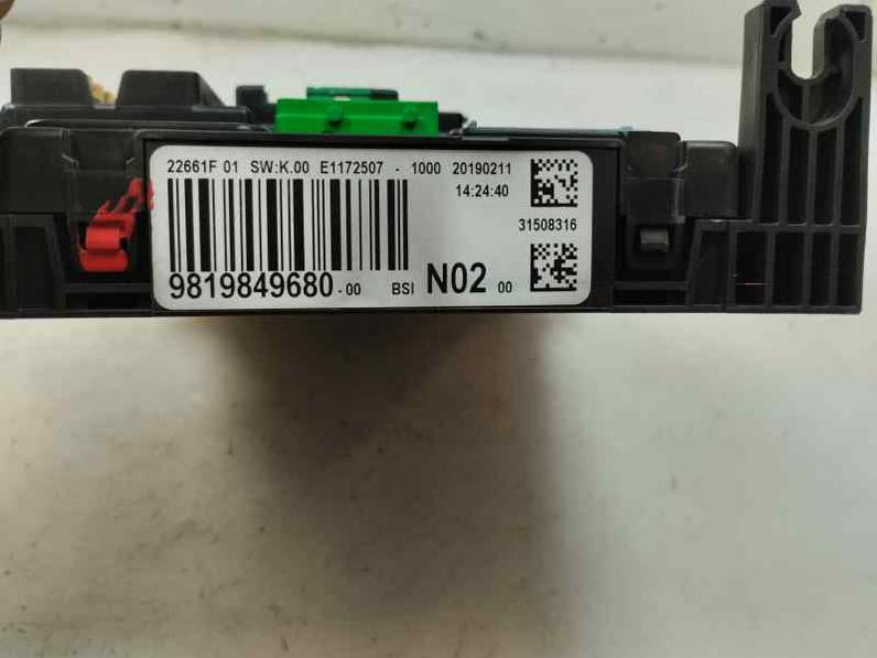 CAJA RELES FUSIBLES CITROEN C ELYSEE 2019 1.5 BLUE HDI (101 CV)