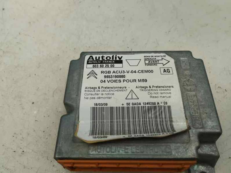 CENTRALITA AIRBAG CITROEN BERLINGO 2005 2.0 HDI (90 CV)